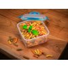 Dóza MagicHome Lunchbox set YH309, sada 3 ks, 1200 ml, 170x170x126 mm, štvorcová, Clip
