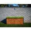 Záhon Strend Pro Garden, 200x100x77cm, 3D dizajn drevo, kov, vyvýšený