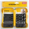 STREND PRO Sada 11ks vrtáků do dřeva 3-10mm, v pouzdře