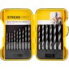 STREND PRO Sada 11ks vrtáků do dřeva 3-10mm, v pouzdře