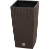 Květináč RATO SQUARE s vkladem 32,5 cm - barva: umbra