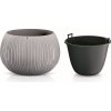 kvetinac s vkladem beton bowl sedy 29 cm