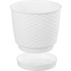 květináč RATOLLA ROUND 19 v.16,5cm,2,8l,BÍ (S449) s miskou