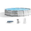 Bazén Intex® Prism Frame Premium 26724, kartušová filtrace, žebřík, krycí plachta, spodní plachta, 457x107 cm