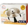 Kastrol MagicHome Chloe, hrnec, 26 cm, 6,6 lit., se skleněnou poklicí, nerez