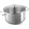 Kastrol MagicHome Chloe, hrnec, 26 cm, 6,6 lit., se skleněnou poklicí, nerez