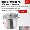 Hrnec MagicHome Chloe, 24 cm, 8 lit., se skleněnou poklicí, nerez