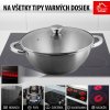 Hrnec Wok MagicHome Chloe, 26 cm, 5 lit., se skleněnou poklicí, nerez