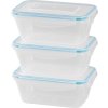 Dóza MagicHome Lunchbox set YH416, obdélníková, sada 3 ks, 700 ml, 172x115x71 mm