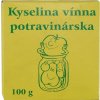 Kyselina vinná, potravinářská, 100 g