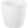 Květináč Strend Pro Stone, 23x20,5 cm, bílý, efekt kamene