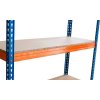 Regál Racks RAT60 HD, kovový, 4 police, 1800x1800x600 mm, max. 600 kg/polica