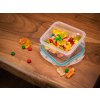 Dóza MagicHome Lunchbox Q804 400 ml, štvorcová, Clip