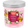 Svíčka Bolsius Floral Fusion Jasmín a Mango, vonná, 80/72 mm, ve skle