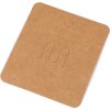 Papírová karta na brože 6,2x7,5 cm (Balení 20 ks, Varianta 2 hnědá přírodní)