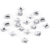 Nažehlovací kamínky hotfix čtvereček rovné broušení 4x4 mm (Varianta crystal, Balení 2 g)