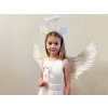 Karnevalová sada - anděl, péřová křídla (Varianta bílá, Balení 1 sada)