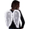 Andělská křídla s peřím a glitrovými hvězdami (Balení 1 ks, Varianta bílá)
