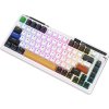 Bezdrátová mechanická klávesnice Royal Kludge KZZI K75 pro RGB, Eternity Switch (černá a bílá) (QWERTY)