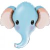 0016935 foliovy balonek hlava slonik modry 61 cm 600