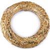 Slaměný věnec Ø35 cm (Balení 1 ks, Varianta přírodní)