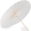 Papírový deštník / slunečník ke svatebnímu focení a domalování Ø83 cm (Balení 1 ks, Varianta bílá přírodní)