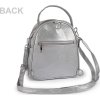 Dámský batoh / kabelka 2v1 21x24 cm (Balení 1 ks, Varianta 1 stříbrná)