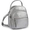 Dámský batoh / kabelka 2v1 21x24 cm (Balení 1 ks, Varianta 1 stříbrná)