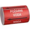 Páska na značení potrubí Signus M25 - POŽÁRNÍ VODA (Varianty Samolepka 130 x 100 mm, délka 1,5 m, Kód: 26104)