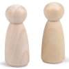 Dřevěná figurka k dotvoření 22x53 mm (Balení 10 ks, Varianta přírodní sv.)