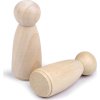 Dřevěná figurka k dotvoření 22x53 mm (Balení 10 ks, Varianta přírodní sv.)