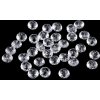 Plastové / akrylové korálky ploškované slavík 5x8 mm (Varianta 1 transparent, Balení 500 g)