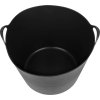 Vědro Strend Pro Flexi, černé, stavební, s ušima, 46,5x37 cm, 42 lit.