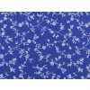 Bavlněná látka květy (Balení 1 m, Varianta 3 (60) modrá safírová)