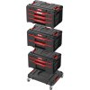 Box QBRICK® System ONE Workshop - Cart, 3x Toolbox, 4 dílná sada boxů na nářadí