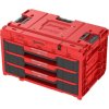 Box QBRICK® System ONE Workshop Red - Cart, 3x Toolbox, 4 dílná sada boxů na nářadí
