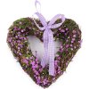 Proutěné srdce 20x20 cm (Balení 1 ks, Varianta přírodní tm. fialová)