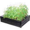 Záhon Strend Pro Garden, 3D dizajn, kovový, vyvýšený, 120x90x30 cm