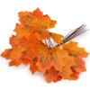 Umělé listy na drátku 10 ks (Balení 1 svaz., Varianta 1 oranžovožlutá)