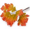 Umělé listy na drátku 10 ks (Balení 1 svaz., Varianta 1 oranžovožlutá)