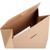 Papírová krabice s průhledem (Balení 1 ks, Varianta hnědá přírodní)