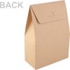 Papírová krabice s průhledem (Balení 1 ks, Varianta hnědá přírodní)