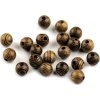 Dřevěné korálky Ø6 mm (Balení 30 ks, Varianta 2 hnědá přírodní)