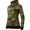 Camo Zipper C20 Mikina dámská (Velikost XS, Barva camouflage gray)
