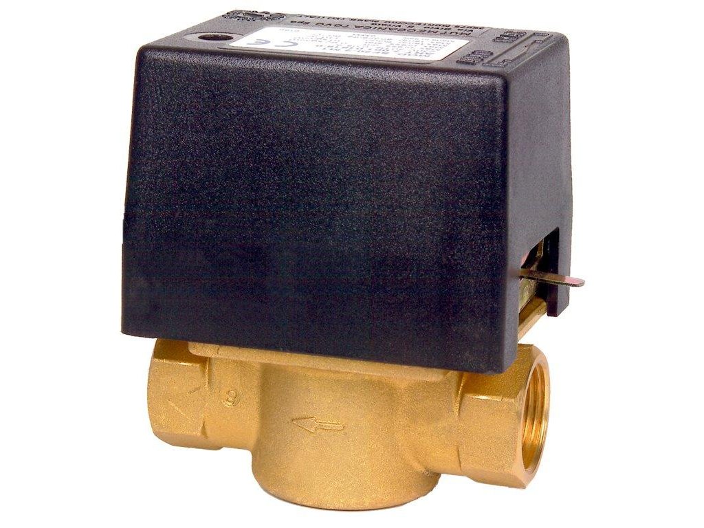 Elektrický dvoucestný ventil. Připojení 3/4“ in 230 V
