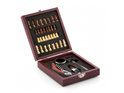 v0100602 set de accesorios para vino y ajedrez innovagoods 37 piezas 00