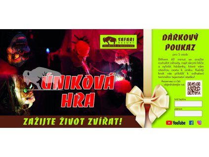 Voucher na únikovou hru v Safari "Tajemství statku"