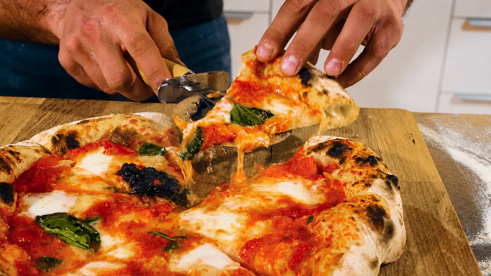 Pizza Margherita z pece Salente Vulcano