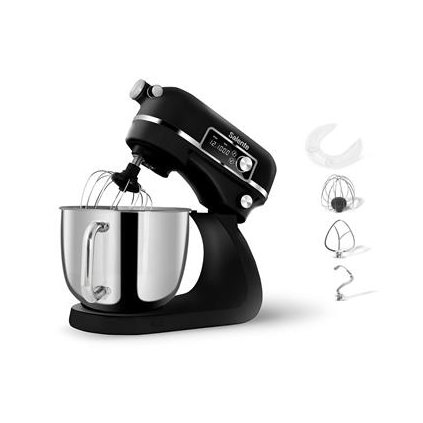 !ROZBALENO! Salente DigiChef2, kuchyňský robot, mísa 6 litrů, celokovový, digitální displej, černý