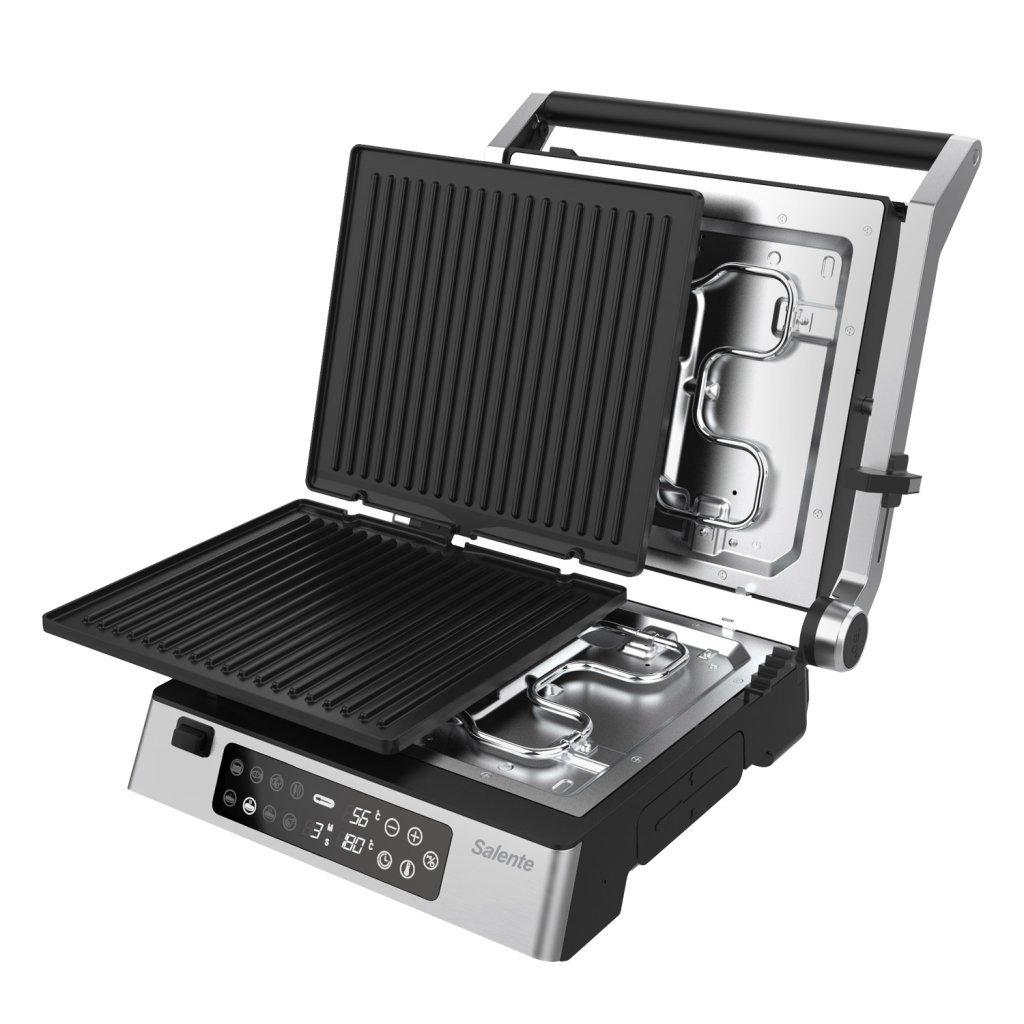 Salente FlamePro contact grill with external temperature probe Salente.eu